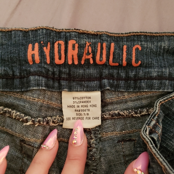 Hydraulic boot cut jeans size 7/8 - Picture 2 of 3